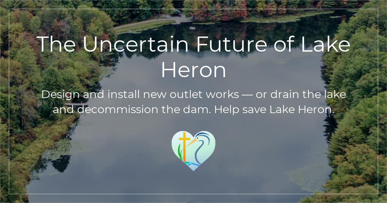 donate to help save Lake Heron